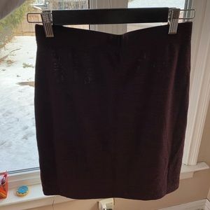 Burgundy M Boutique Tight Skirt
